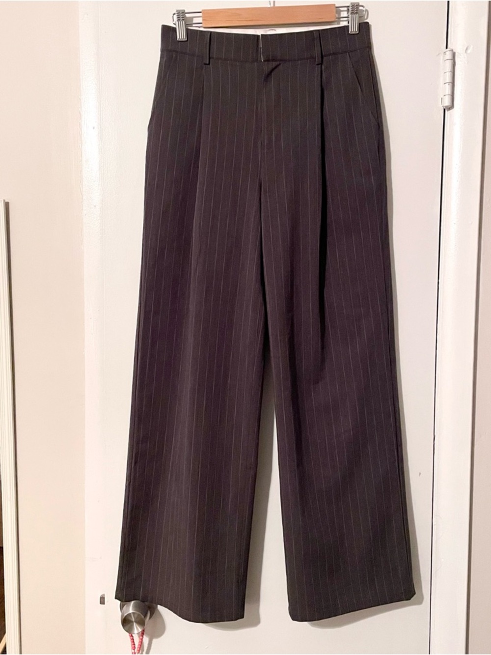 Cotton On Grey Stripped Dress Pants